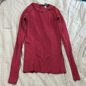 Moda international long sleeve top size small